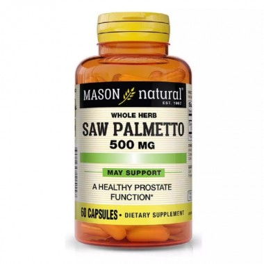 Экстракты ягод сереноа Mason Natural Saw Palmetto 500 mg 60 Caps