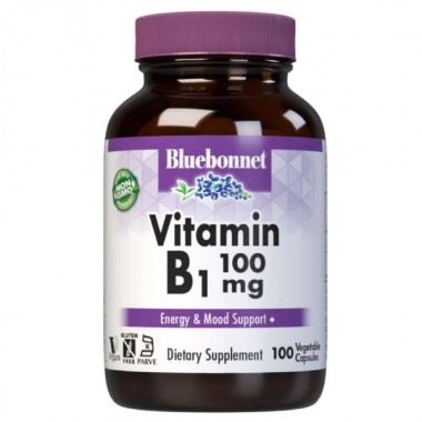 Тиамин Bluebonnet Nutrition Vitamin B1 100 mg 100 Caps