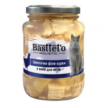 Basttet'o Holistic для кошек 360г Кусочки филе курицы в желе Basttet'o Holistic для кошек 360г Кусочки филе курицы в желе