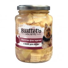 Basttet'o Holistic для собак 360г Кусочки филе индейки в желе