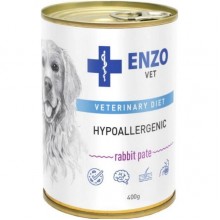 Enzo Vet Hypoallergenic rabbit pate жб 400г Гипоаллергенный корм паштет с кроликом для собак