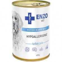Enzo Vet Hypoallergenic turkey pate жб 400г Гипоаллергенный корм паштет с индейкой для собак