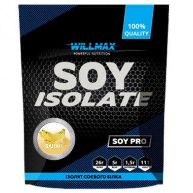 Протеин Willmax Soy isolate 900 g /30 servings/ Banana