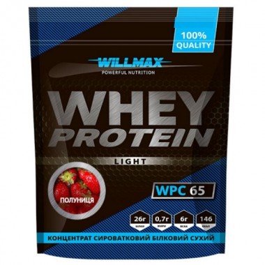 Протеин Willmax Whey Protein 65 1000 g /25 servings/ Strawberry
