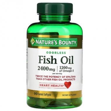 Омега 3 Nature's Bounty Fish Oil 2400 mg Odorless 90 Caps