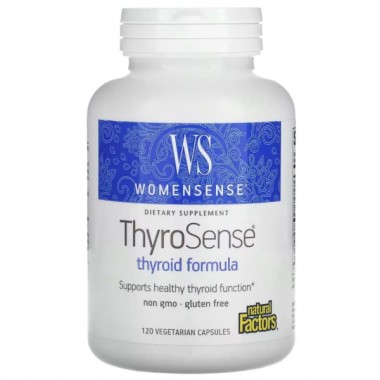 Комплекс для профилактика гормонального баланса Natural Factors WomenSense ThyroSense Thyroid Formula 120 Veg Caps