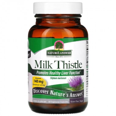 Расторопша Nature's Answer Milk Thistle 140 mg 60 Veg Caps