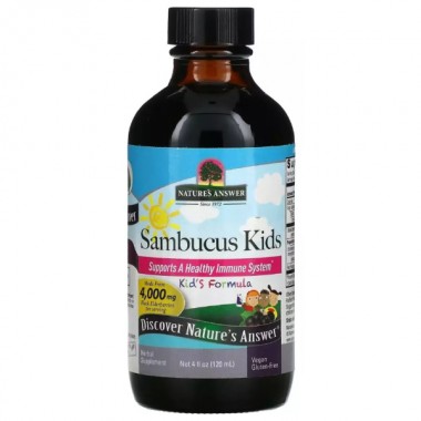 Бузина Nature's Answer Sambucus Kid's Formula 4000 mg 120 ml /12 servings/