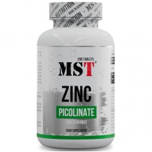 Микроэлемент Цинк для спорта MST Nutrition Zinc Picolinate 200 Tabs Микроэлемент Цинк для спорта MST Nutrition Zinc Picolinate 200 Tabs