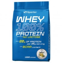 Протеин Sporter Whey 100% Protein Lactose Free 1000 g /40 servings/ Vanilla