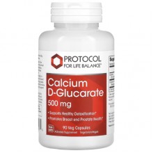 Микроэлемент Кальций Protocol for Life Balance Calcium D-Glucarate 500 mg 90 Veg Caps Микроэлемент Кальций Protocol for Life Balance Calcium D-Glucarate 500 mg 90 Veg Caps