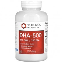 Омега 3 Protocol for Life Balance DHA 500 mg 120 Softgels