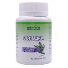 Корень солодки GreenSet Солодка - Сладкое Здоровье 60 капсул