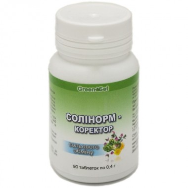 Смесь экстрактов GreenSet Солинорм - Корректор солевого обмена 90 таблеток