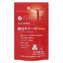 Комплекс для профилактики давления и кровообращения Fine Japan Nattokinase Prime 3300 FU 120 Tabs