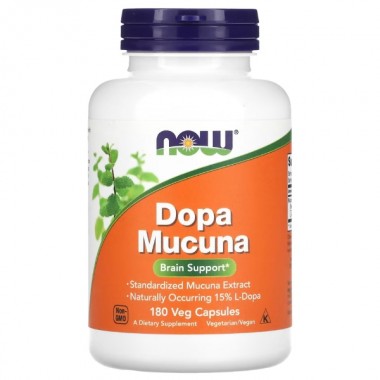 Комплекс для профилактики нервной системы NOW Foods DOPA Mucuna 180 Veg Caps