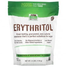 Заменитель сахара NOW Foods Erythritol 1134 g /142 servings/