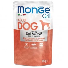 Влажный корм для собак Monge Dog Wet GRILL лосось 0,1 Кг