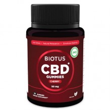 Комплекс для профилактики нервной системы Biotus CBD Gummies 50 mg 30 Gummies Cherry