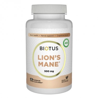 Комплекс для профилактики работы головного мозга Biotus Lion's Mane 500 mg 120 Caps