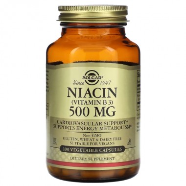 Ниацин Solgar Niacin (Vitamin B 3) 500 mg 100 Veg Caps