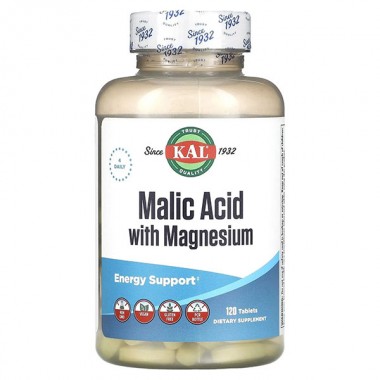 Витаминно-минеральный комплекс для детей KAL Malic Acid with Magnesium 120 Tabs Витаминно-минеральный комплекс для детей KAL Malic Acid with Magnesium 120 Tabs