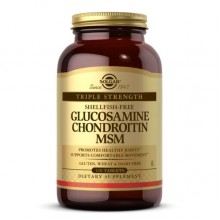 Препарат для суставов и связок Solgar Triple Strength Glucosamine Chondroitin MSM, Shellfish-Free 120 Tabs