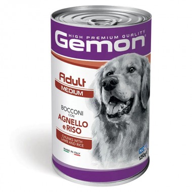  Gemon Dog Wet Medium Adult ягненок с рисом 1,25 Кг