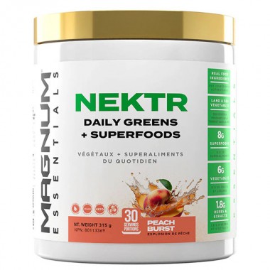 Антиоксиданты для спорта Magnum Nutraceuticals NEKTR Daily Greens + SuperFoods 315 g /30 servings/ Peach Burst