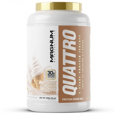 Протеин Magnum Nutraceuticals Quattro  Protein Drink Mix 910 g /49 servings/ Vanilla Ice Cream