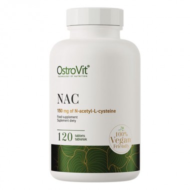 Ацетилцистеин (NAC) для спорта OstroVit Vege NAC 120 Tabs