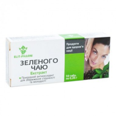 Зеленый чай Elit-Pharm Зеленого Чая Экстракт 80 таб