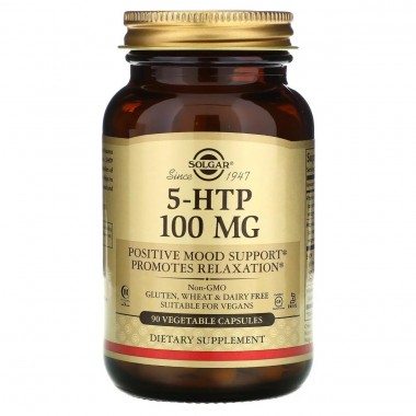 Триптофан Solgar 5-HTP 100 mg 90 Veg Caps