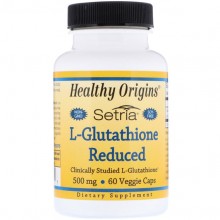 Глутатион Healthy Origins L-Glutathione Setria 500 mg 60 Veg Caps
