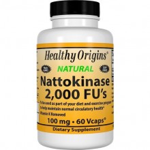 Комплекс для профилактики давления и кровообращения Healthy Origins Nattokinase 100 mg 60 Caps Комплекс для профилактики давления и кровообращения Healthy Origins Nattokinase 100 mg 60 Caps