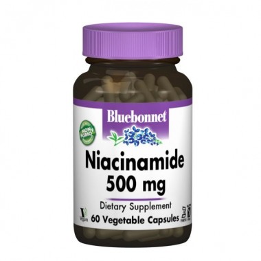 Ниацин Bluebonnet Nutrition Niacinamide 500 mg 60 Caps