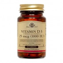 Витамин D Solgar Vitamin D3 (Cholecalciferol) 1000 IU 90 Tabs
