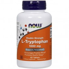 Триптофан NOW Foods L-Tryptophan 1000 mg 60 Tabs Триптофан NOW Foods L-Tryptophan 1000 mg 60 Tabs