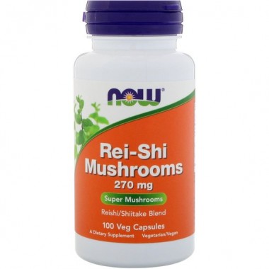 Грибной комплекс NOW Foods Rei-Shi Mushrooms 270 mg 100 Veg Caps