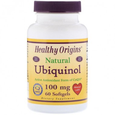 Коэнзим Healthy Origins Ubiquinol (Active form of CoQ10) 100 mg 60 Softgels