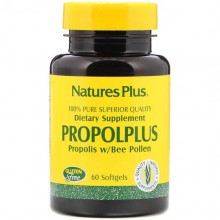 Натуральная добавка для иммунитета Nature's Plus Propolplus Propolis w/Bee Pollen 60 Softgels Натуральная добавка для иммунитета Nature's Plus Propolplus Propolis w/Bee Pollen 60 Softgels