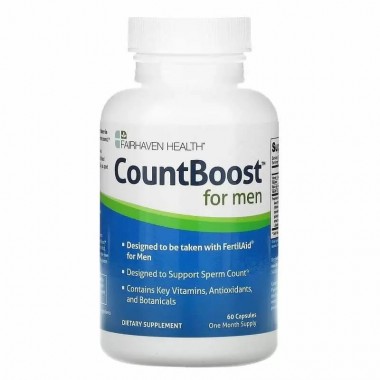 Комплекс для профилактики репродуктивной функии у мужчин Fairhaven Health CountBoost for Men 60 Caps