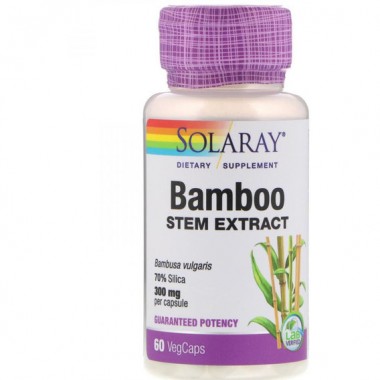 Противопростудное средство Solaray Bamboo Stem Extrac 300 mg 60 Veg Caps