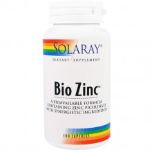 Микроэлемент Цинк Solaray Bio Zinc 100 Caps Микроэлемент Цинк Solaray Bio Zinc 100 Caps