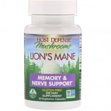 Комплекс для профилактики работы головного мозга Fungi Perfecti Lion's Mane Memory & Nerve Support 30 Caps FPI-03161