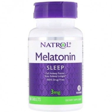 Мелатонин для сна Natrol Melatonin 3 mg 60 Tabs NTL-00510 Мелатонин для сна Natrol Melatonin 3 mg 60 Tabs NTL-00510
