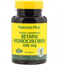 Бетаина гидрохлорид Nature's Plus Betaine Hydrochloride 600 mg 90 Tabs NAP-04370