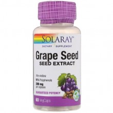 Экстракт виноградных косточек Solaray Grape Seed Extract 200 mg 60 Veg Caps SOR-66118 Экстракт виноградных косточек Solaray Grape Seed Extract 200 mg 60 Veg Caps SOR-66118