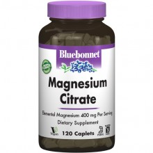 Микроэлемент Магний Bluebonnet Nutrition Magnesium Citrate 400 mg 120 Tabs BLB0731