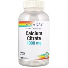 Микроэлемент Кальций Solaray Calcium Citrate 1000 mg 240 Veg Caps SOR-45852
